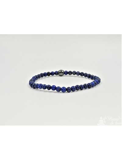 Création bracelet en pierre 4 mm Lapis Lazuli